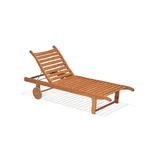 Sezlong piscina si gradina din lemn de eucalipt